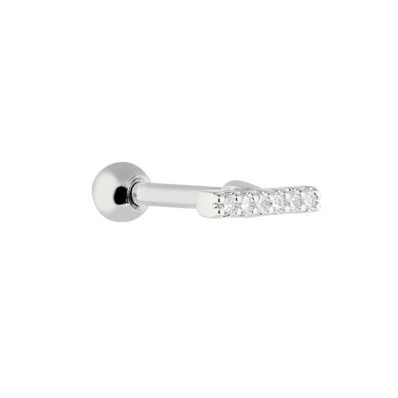 Single Line Ohr Piercing Gold