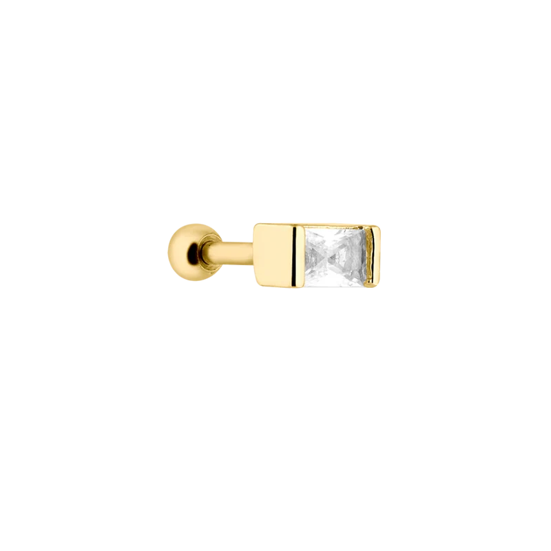 Limitless Baguette Ohr Piercing Gold