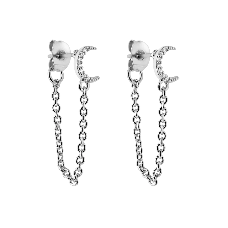 Crescent Dangle Ohrstecker