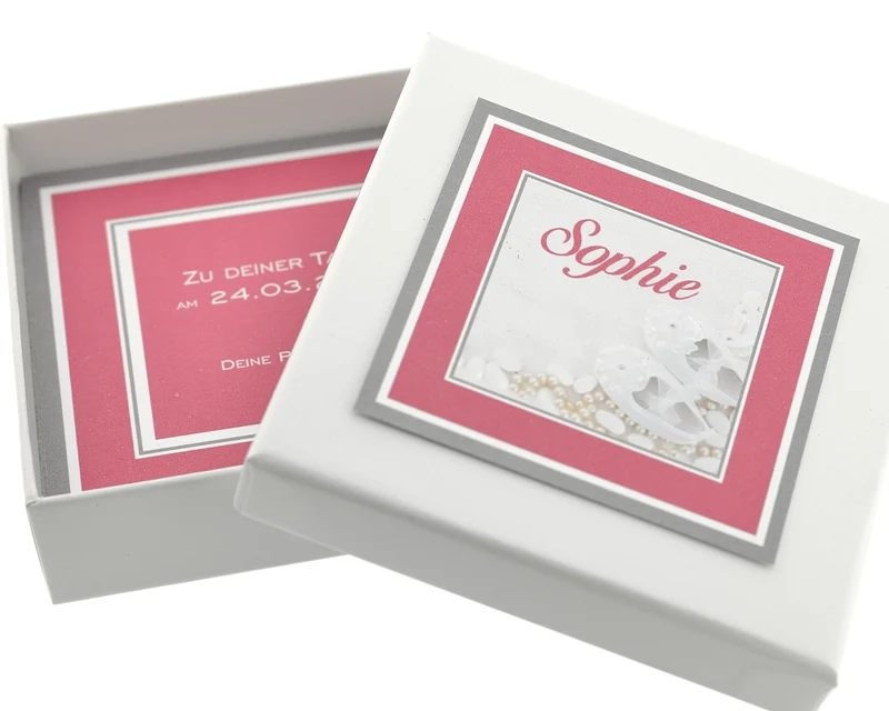 GESCHENKSCHACHTEL ZUR TAUFE, KOMMUNION, GEBURT,