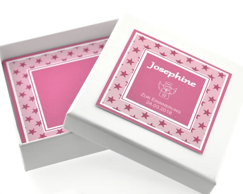GESCHENK SCHACHTEL, SCHMUCK ETUI, SCHACHTEL MIT WUNSCHTEXT