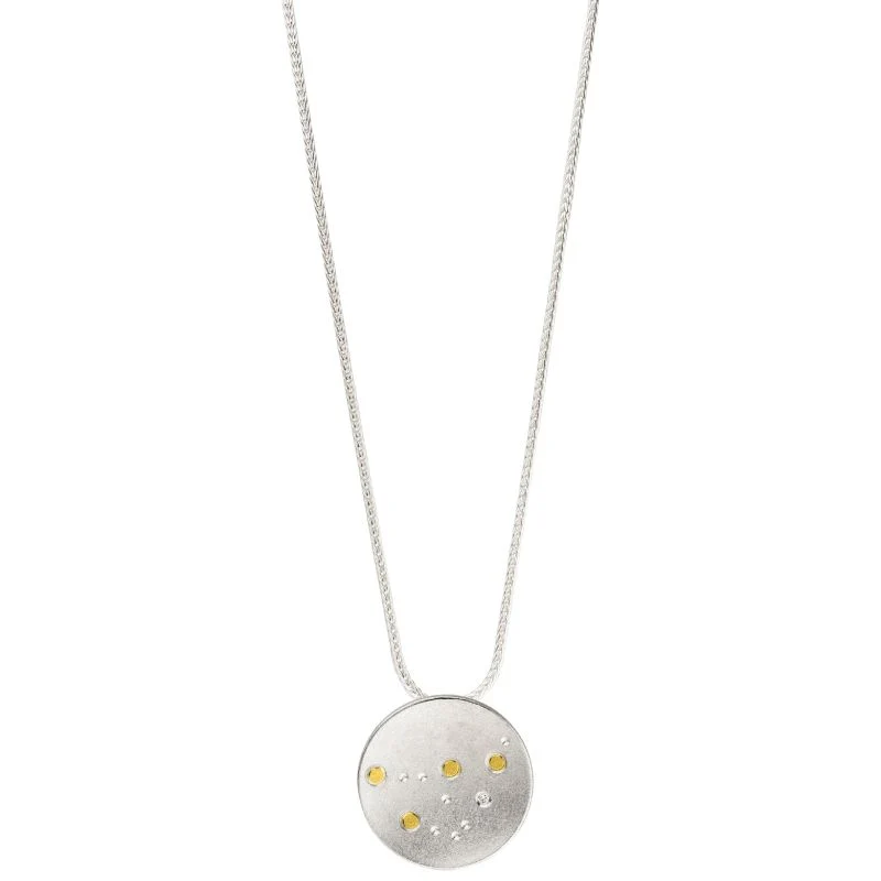 925er Silber Collier MANU Sternenschmuck - Steinbock KS12BR