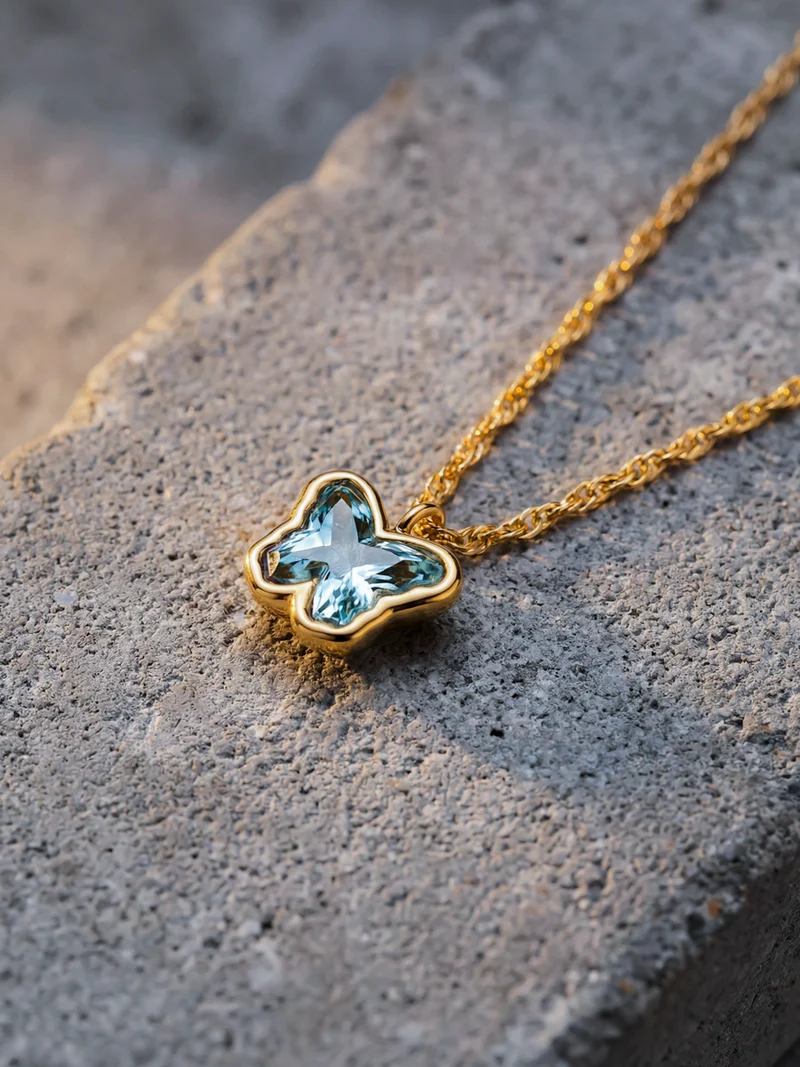 Crystal Butterfly Kette