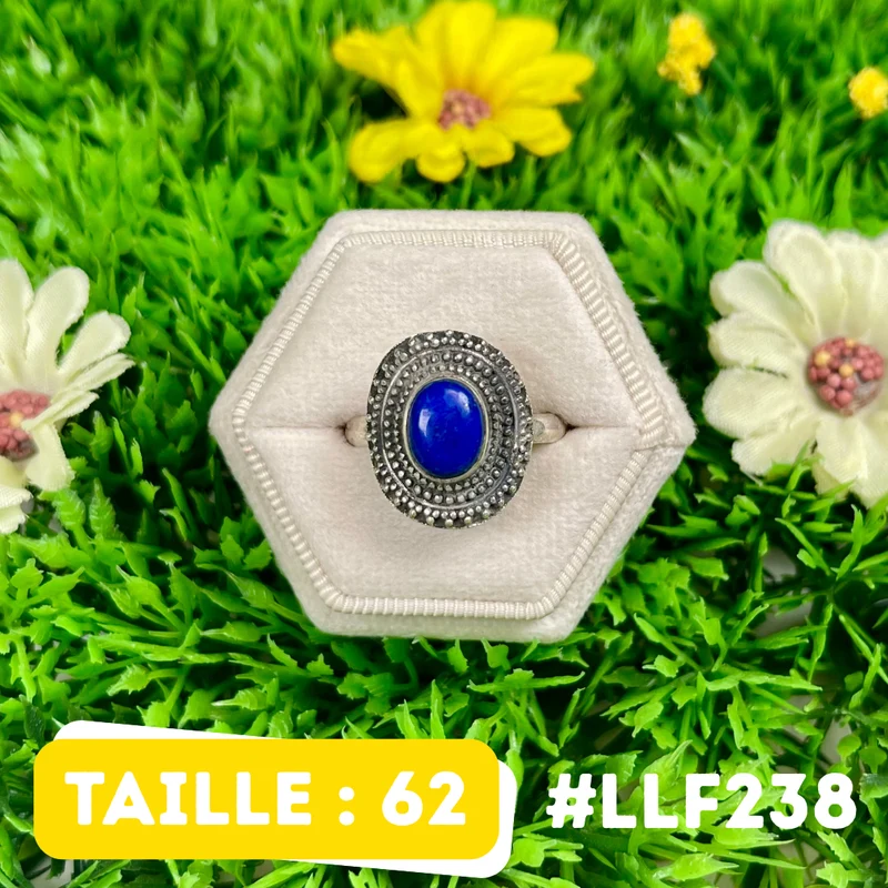 Ring aus 925er Sterlingsilber mit Lapislazuli #LLF238