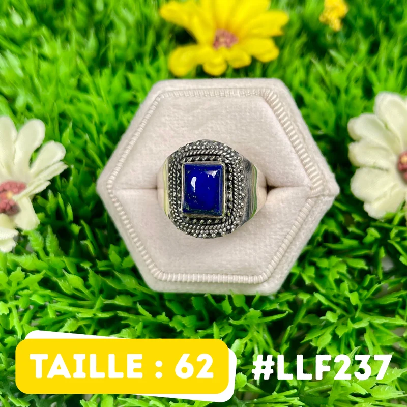 Ring aus 925er Sterlingsilber mit Lapislazuli #LLF237