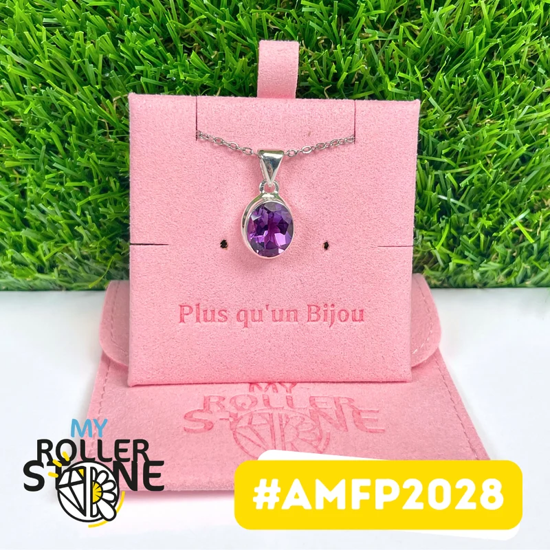 Facettierter Amethyst-Anhänger aus 925er Sterlingsilber #AMFP2028