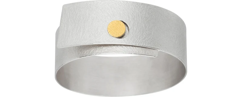 925er Silber Armreif feingoldbelegt MANU AR71