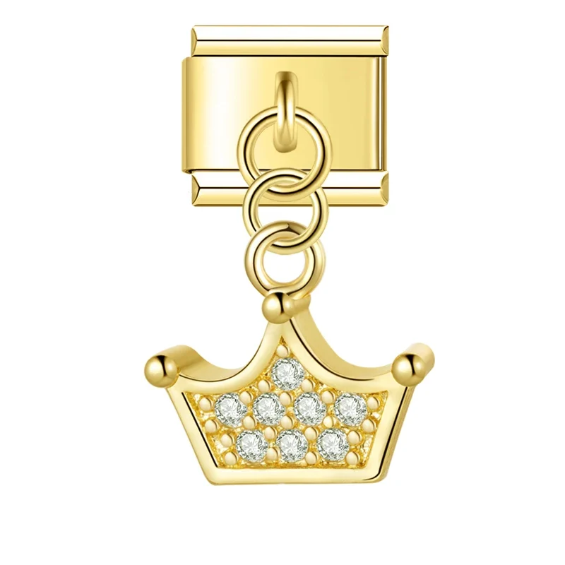 Krone Anhänger Gold & Silber