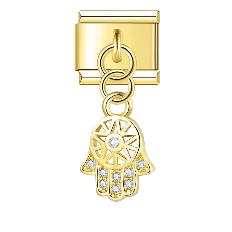 Hand Anhänger Gold & Silber