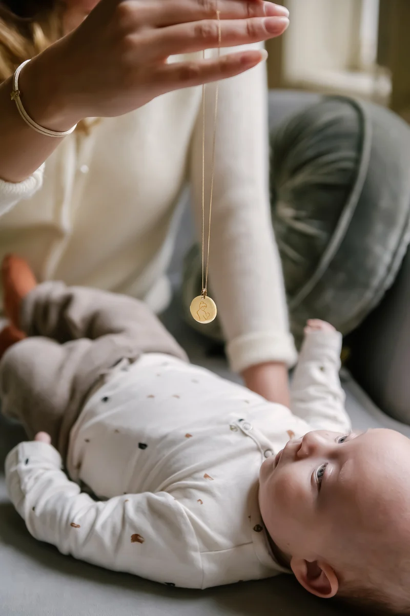Ketting met Kindertekening - Verguld - Gepersonaliseerde Ketting