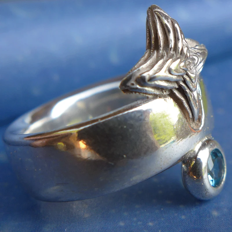 Sukkulente Schmuck Silber Ring