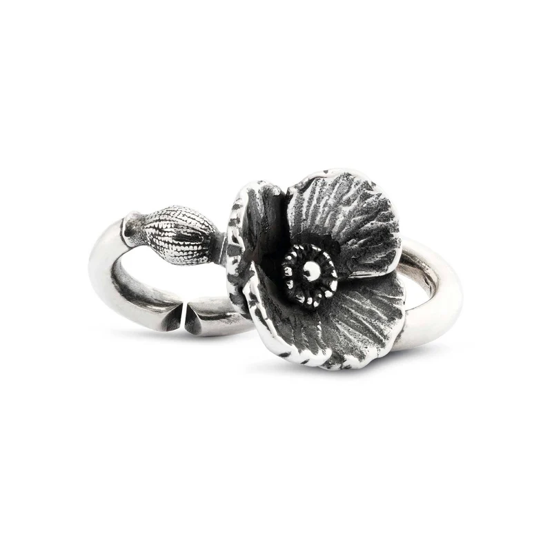 Mohnblume, Double Silber Link