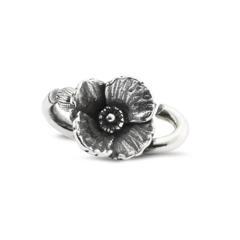 Mohnblume, Double Silber Link