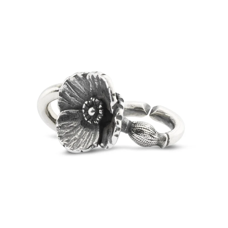Mohnblume, Double Silber Link
