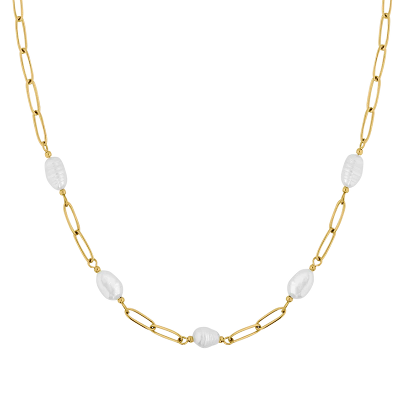 Heavenly Pearl Teresa Kette 14K Vergoldet