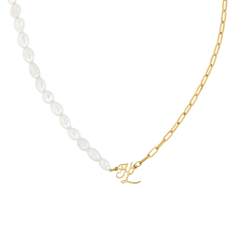 HL Signature Pearl Kette 14K Vergoldet