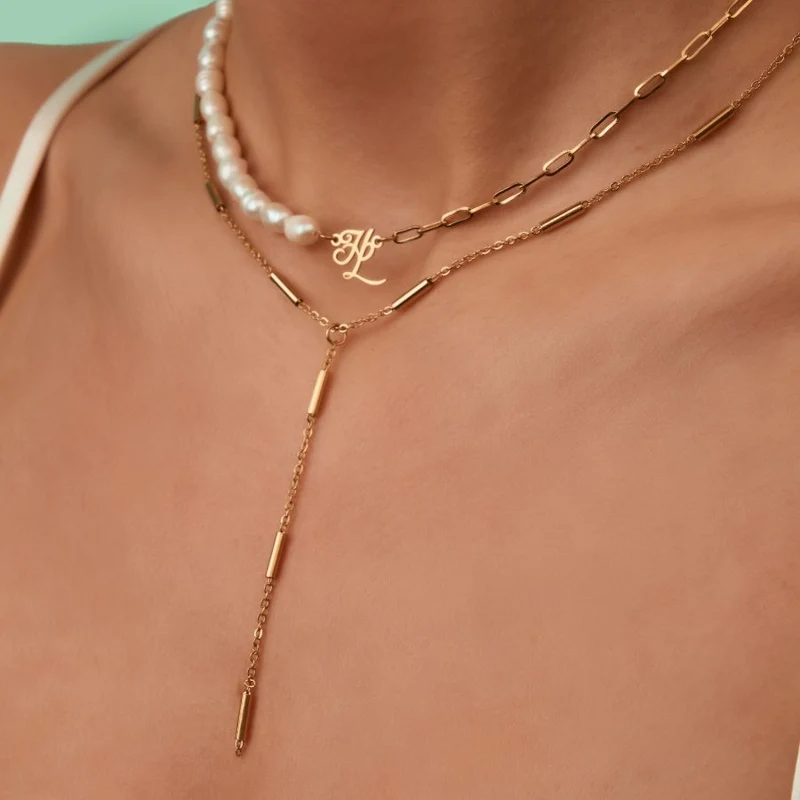 HL Signature Pearl Kette 14K Vergoldet