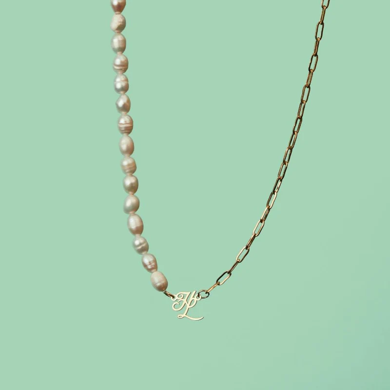 HL Signature Pearl Kette 14K Vergoldet