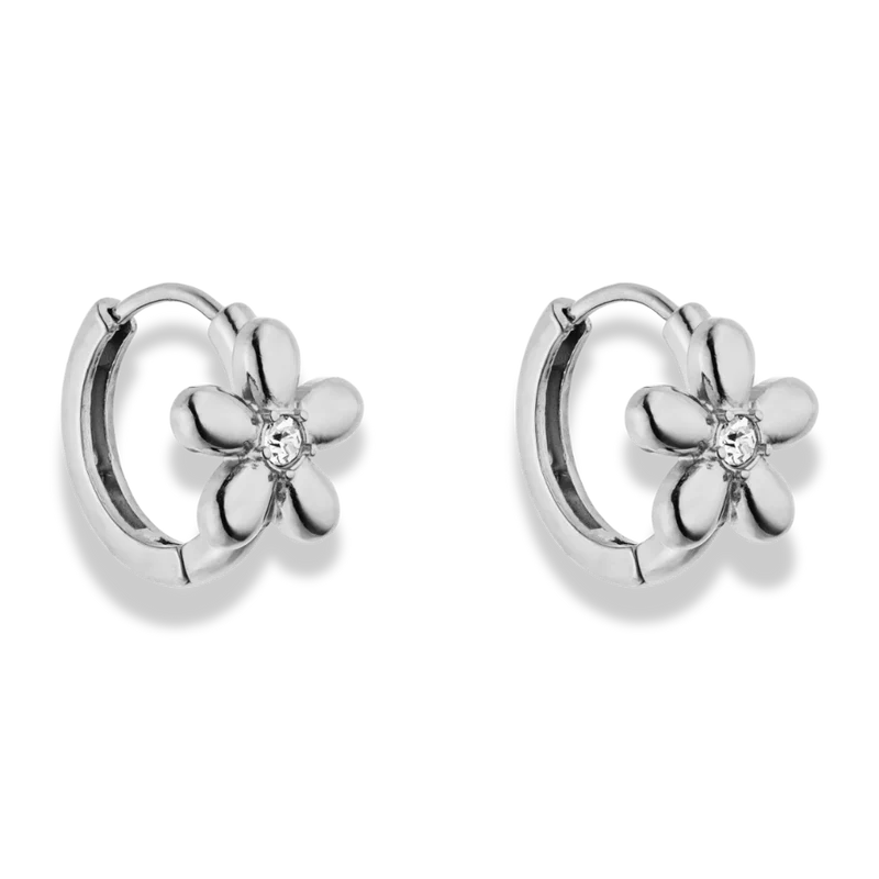 Spring Flower Huggie Ohrringe 14K Vergoldet