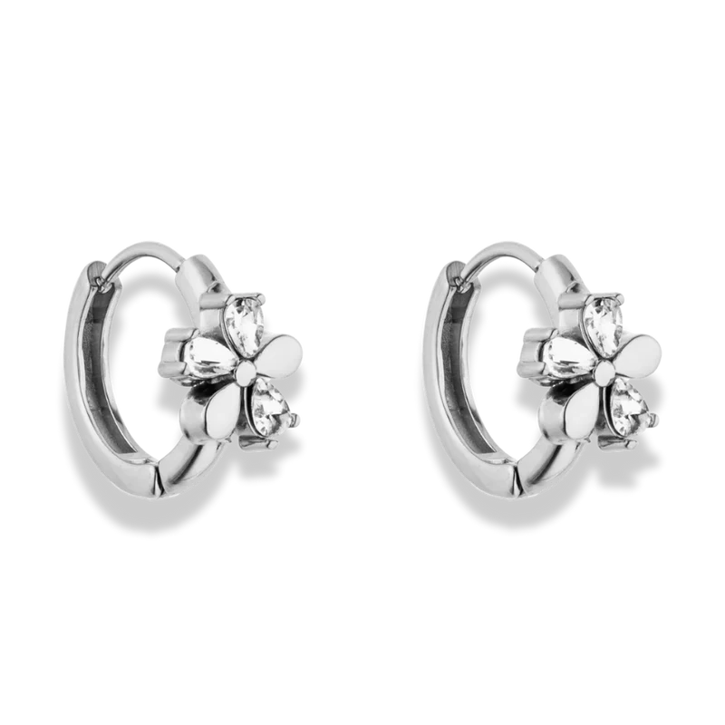 Spring Blossom Huggie Ohrringe 14K Vergoldet