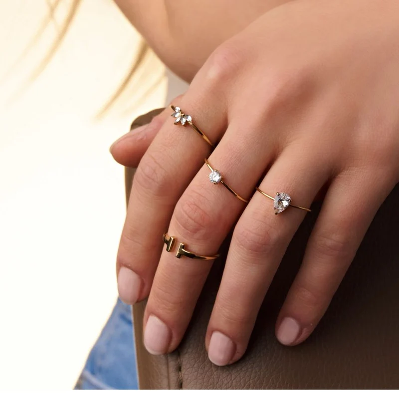 Lotus 2.0 Simple Ring 14K Vergoldet