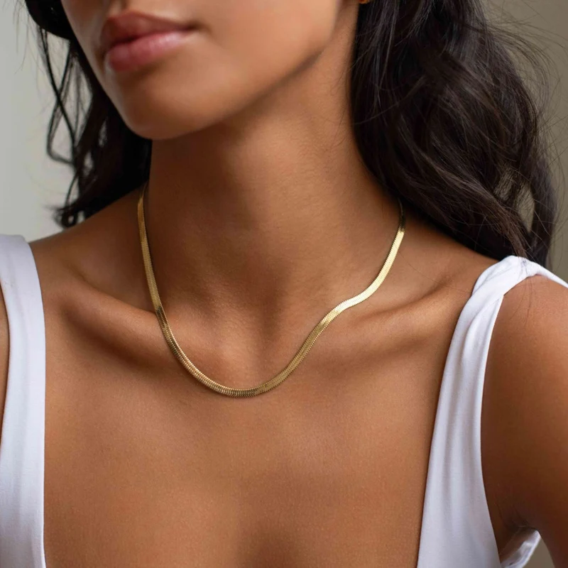 Gold Essentials Snake Chain Necklace