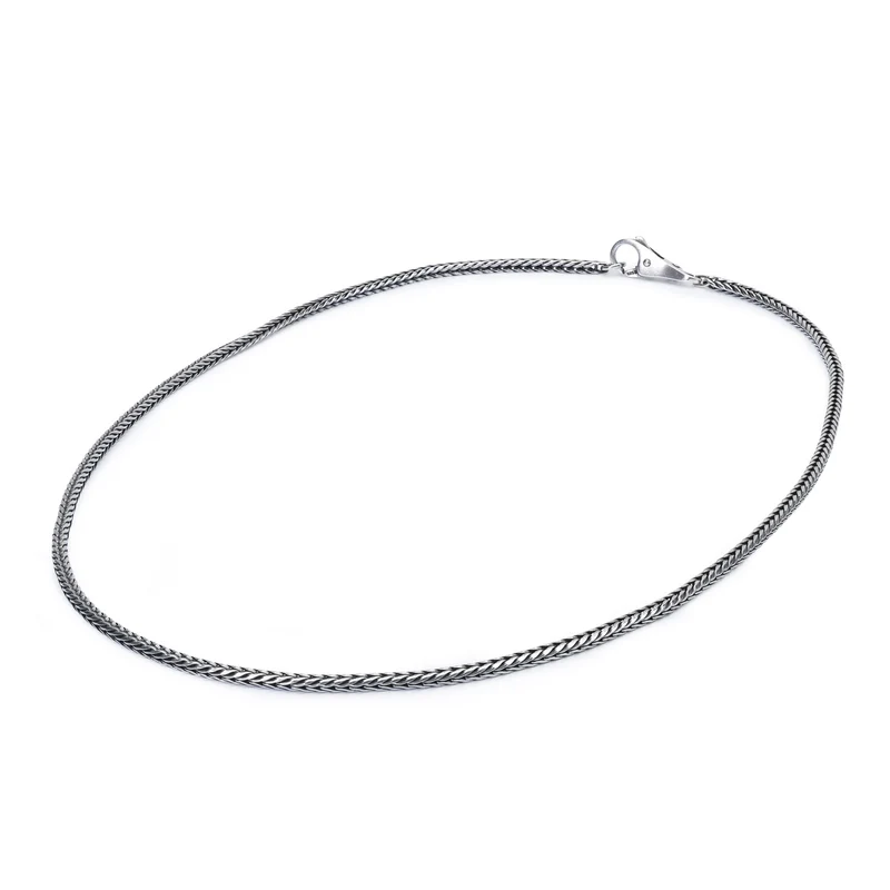 Silber Halskette mit glattem Verschluss