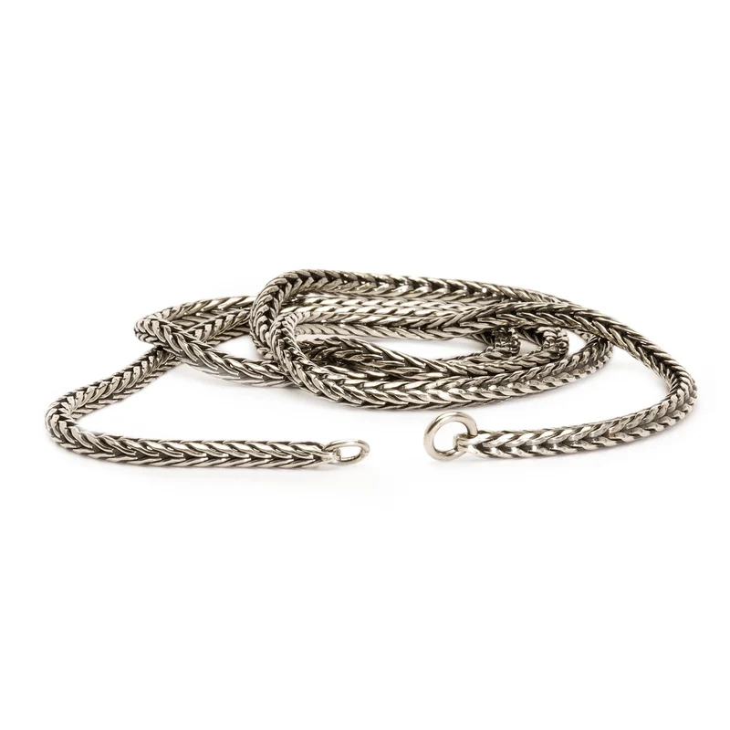 Silber Halskette mit glattem Verschluss