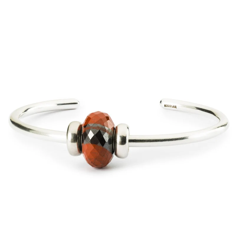 Roter Chalzedon mit Hämatit - Limitierter Black Friday Bead 2021