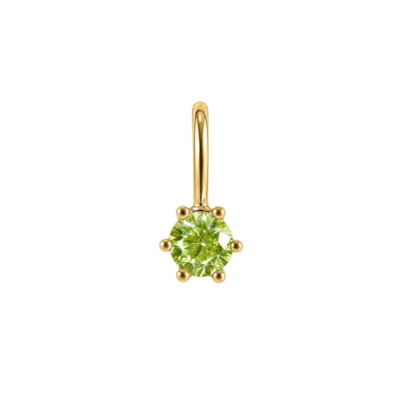 August Peridot Geburtsstein-Anhänger