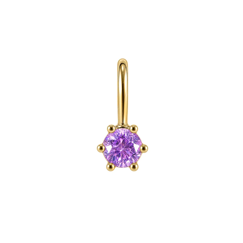 Juni Bright Amethyst Geburtsstein-Anhänger