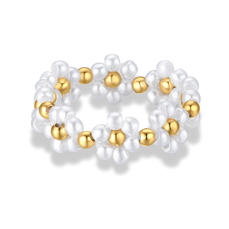 Majestic Flower Ring 18K Vergoldet