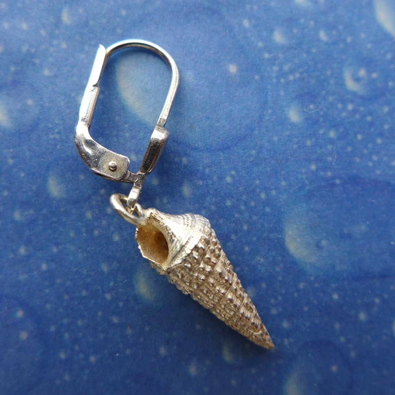 Strandschnecke lang Ohrhänger