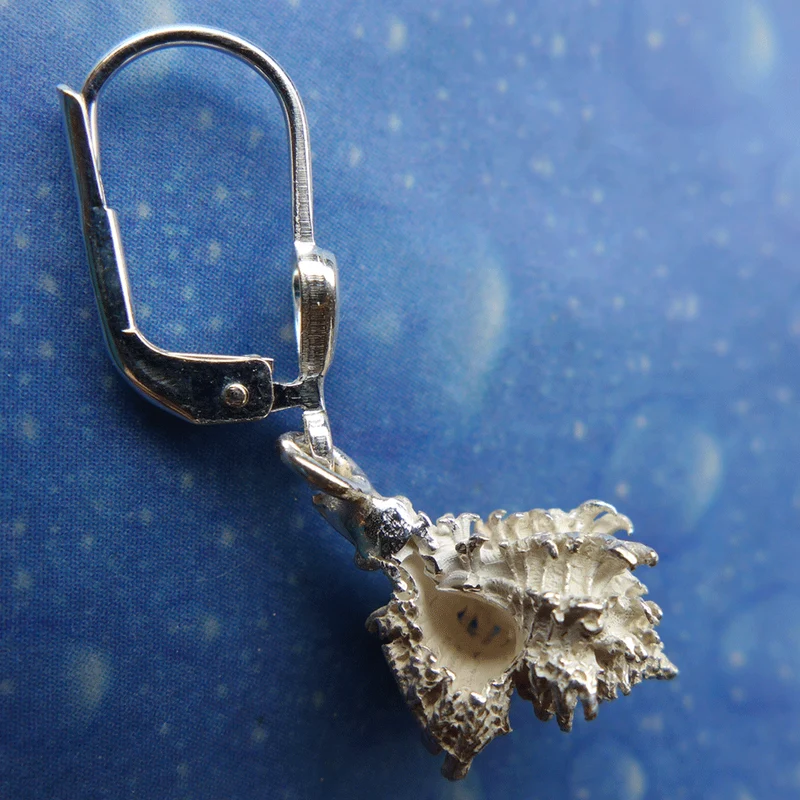 Strandgut Schnecke Silber Stachel xs