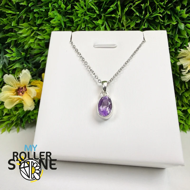 Amethyst-Anhänger in 925er Sterlingsilber – AMFP18