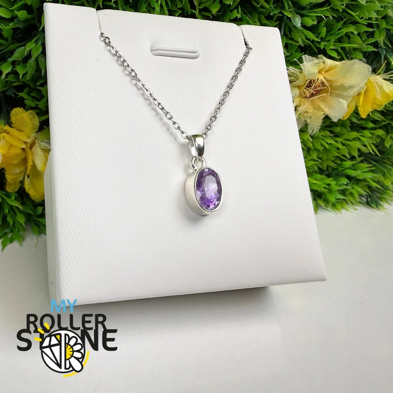 Amethyst-Anhänger in 925er Sterlingsilber – AMFP18