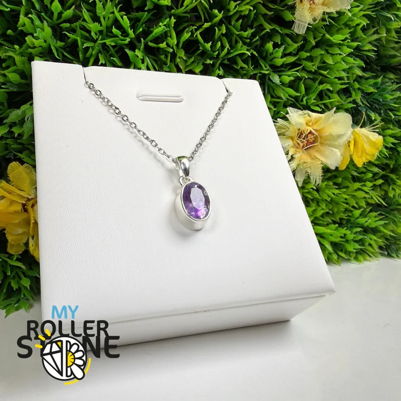 Amethyst-Anhänger in 925er Sterlingsilber – AMFP18