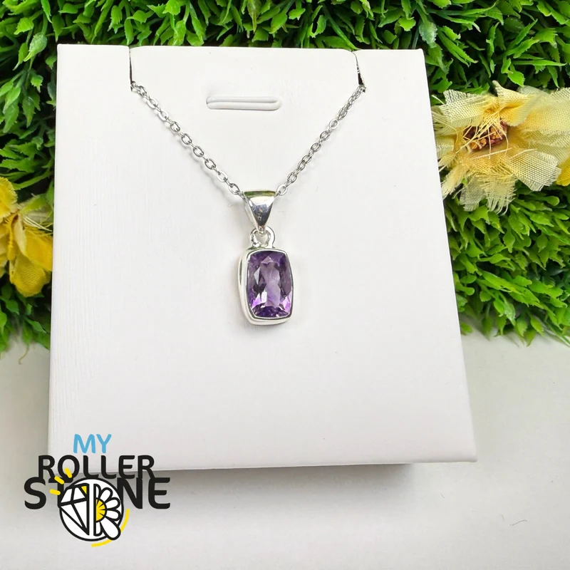 Amethyst-Anhänger in 925er Sterlingsilber – AMFP14