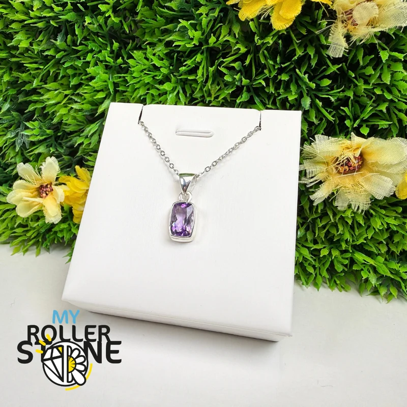 Amethyst-Anhänger in 925er Sterlingsilber – AMFP14