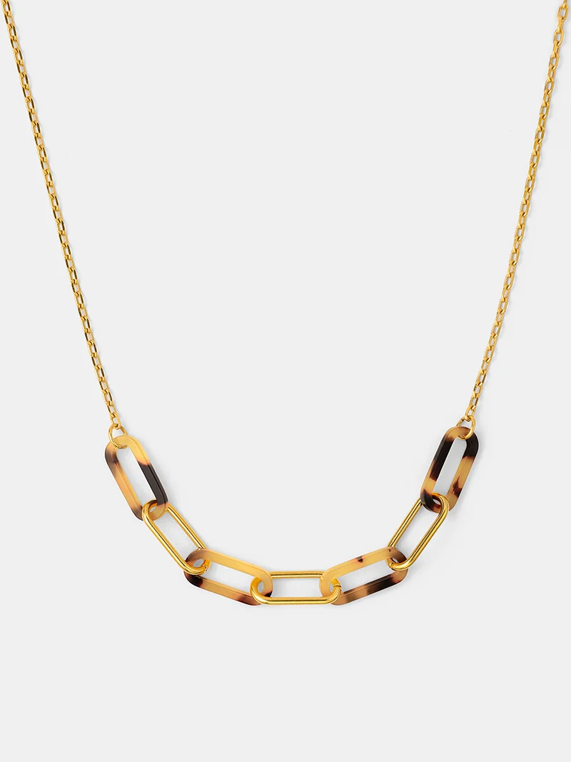 Amber Texture Kette