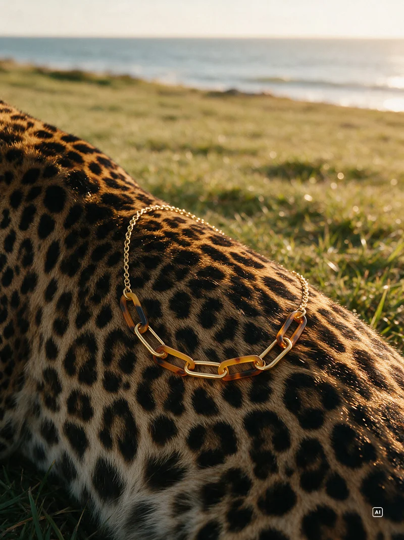 Amber Texture Kette