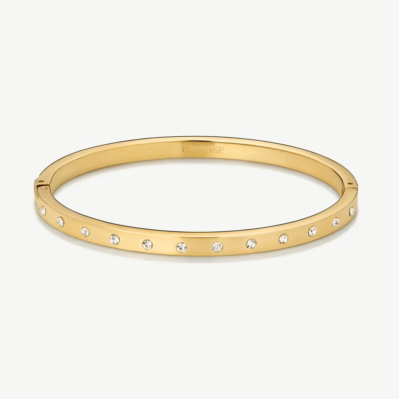 Gold Slim Eternity Bangle
