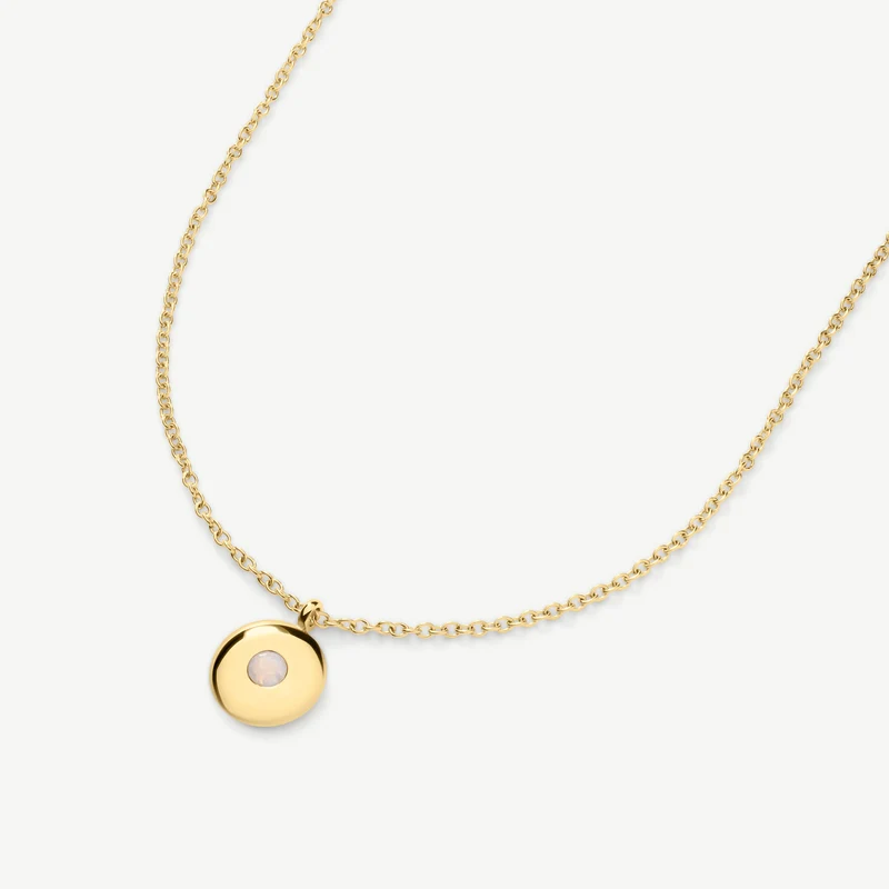 Gold June Birthstone Necklace