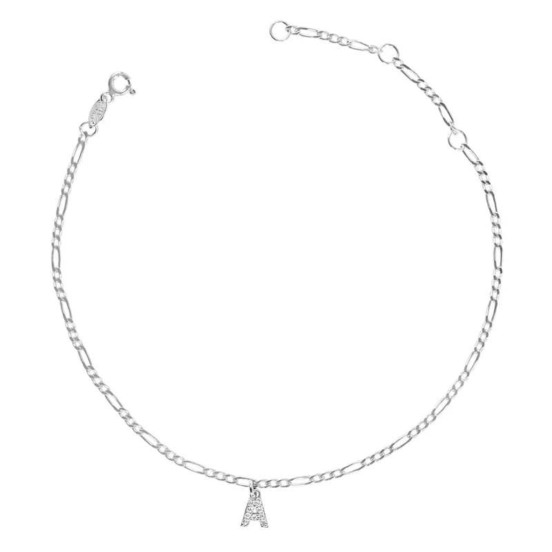 Mini Crystal Letter Fußkette