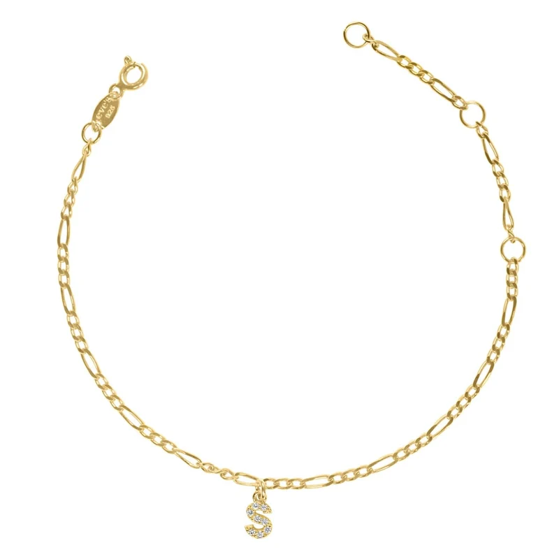 Mini Crystal Letter Armkette