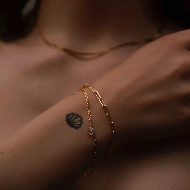 Mini Crystal Letter Armkette