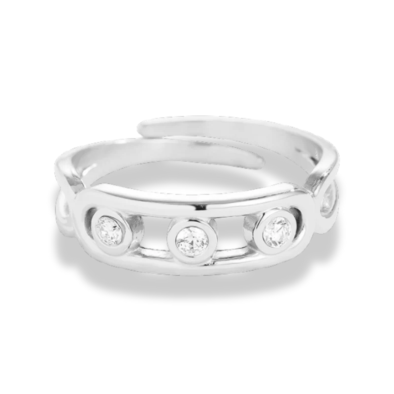 Pave Soul Ring 14K Vergoldung