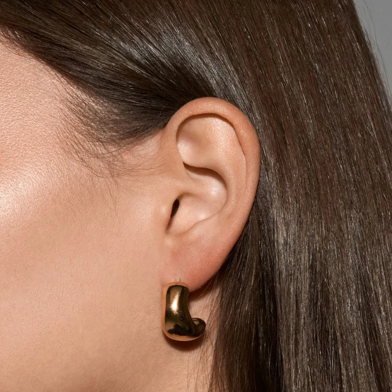 Everyday Bold Meltdown Ohrstecker 14K Vergoldet
