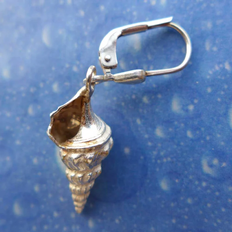 Strandgut Schmuck Ohrringe Prachthorn