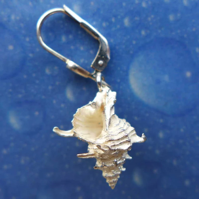 Strandgut Ohrringe Stachel Schnecke r